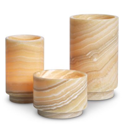 Свещници за чаени свещи "Leonidas" (комплект от 3)